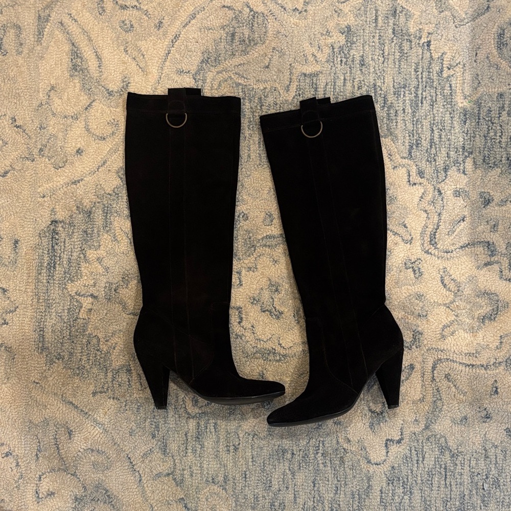 Aldo Chocolate Brown Suede Knee-High Women's Boots